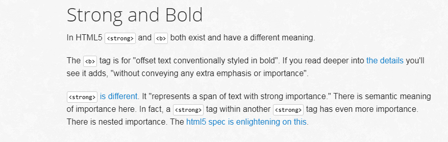 Поставяне на transitional въпроси в статиите и употреба на strong vs bold в текста