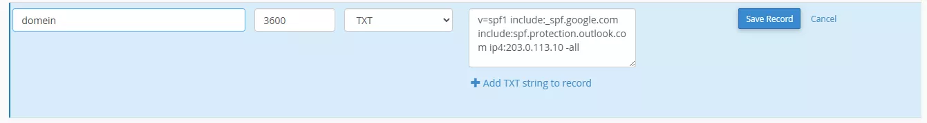 4. Настройка на SPF - проверка, добавяне/редакция на DNS запис