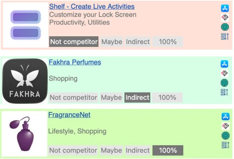 Відсіяли застосунки, які не мають відношення до ніші