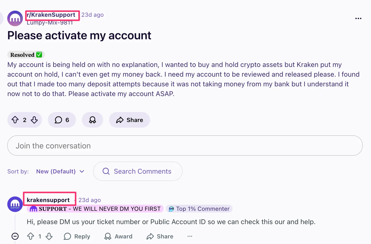 Приклад відповіді на коментар від офіційного акаунту бренду