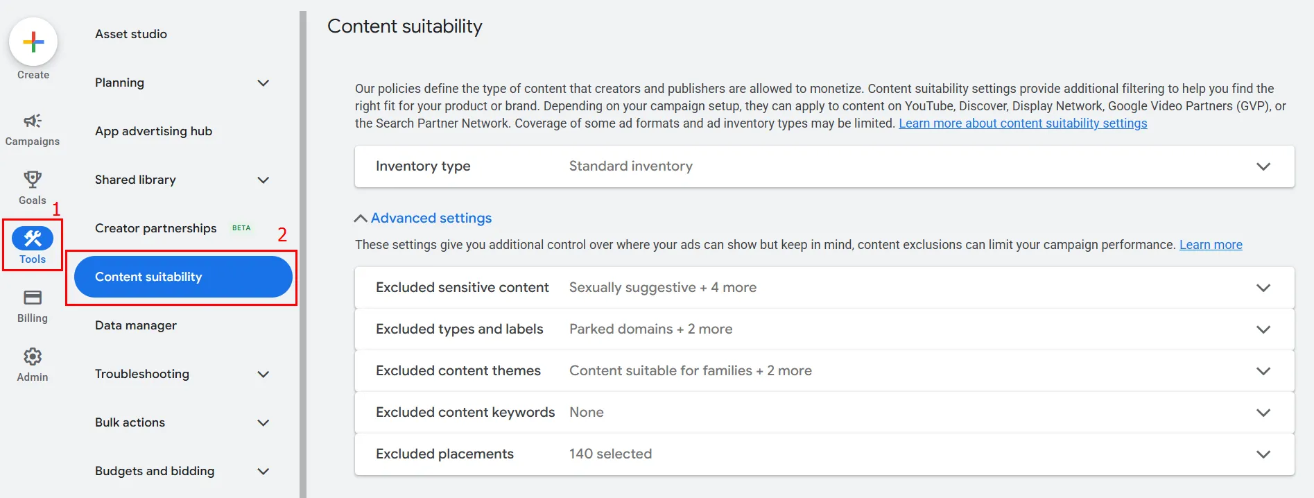 Content suitability