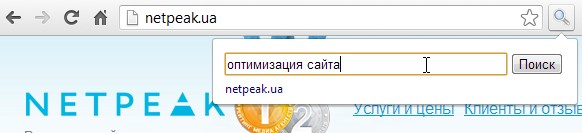 плагин Search the current site