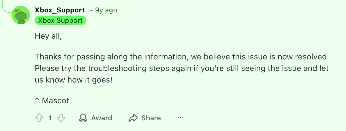 Приклад завершення комунікації