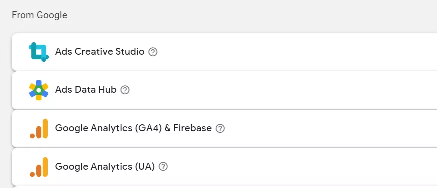 Нажмите «Детали» против Google Analytics (GA4) & Firebase.