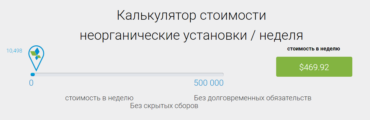 Калькулятор стоимости платного пакета для русскоязычной версии сайта