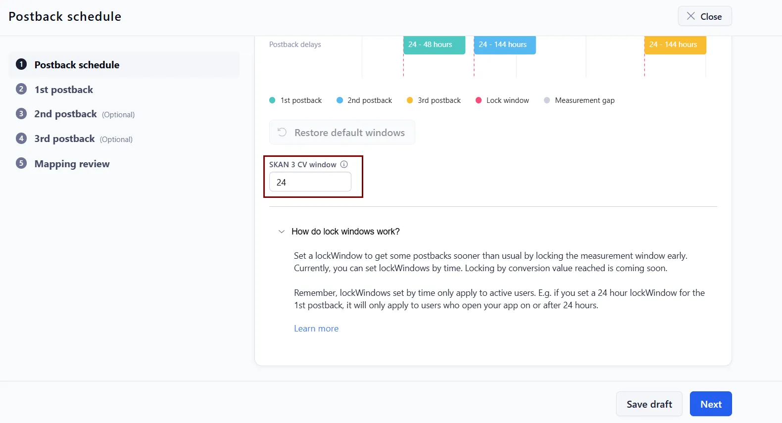 Якщо ви поставите більше, дані у Facebook будуть приходити зі ще більшою затримкою.