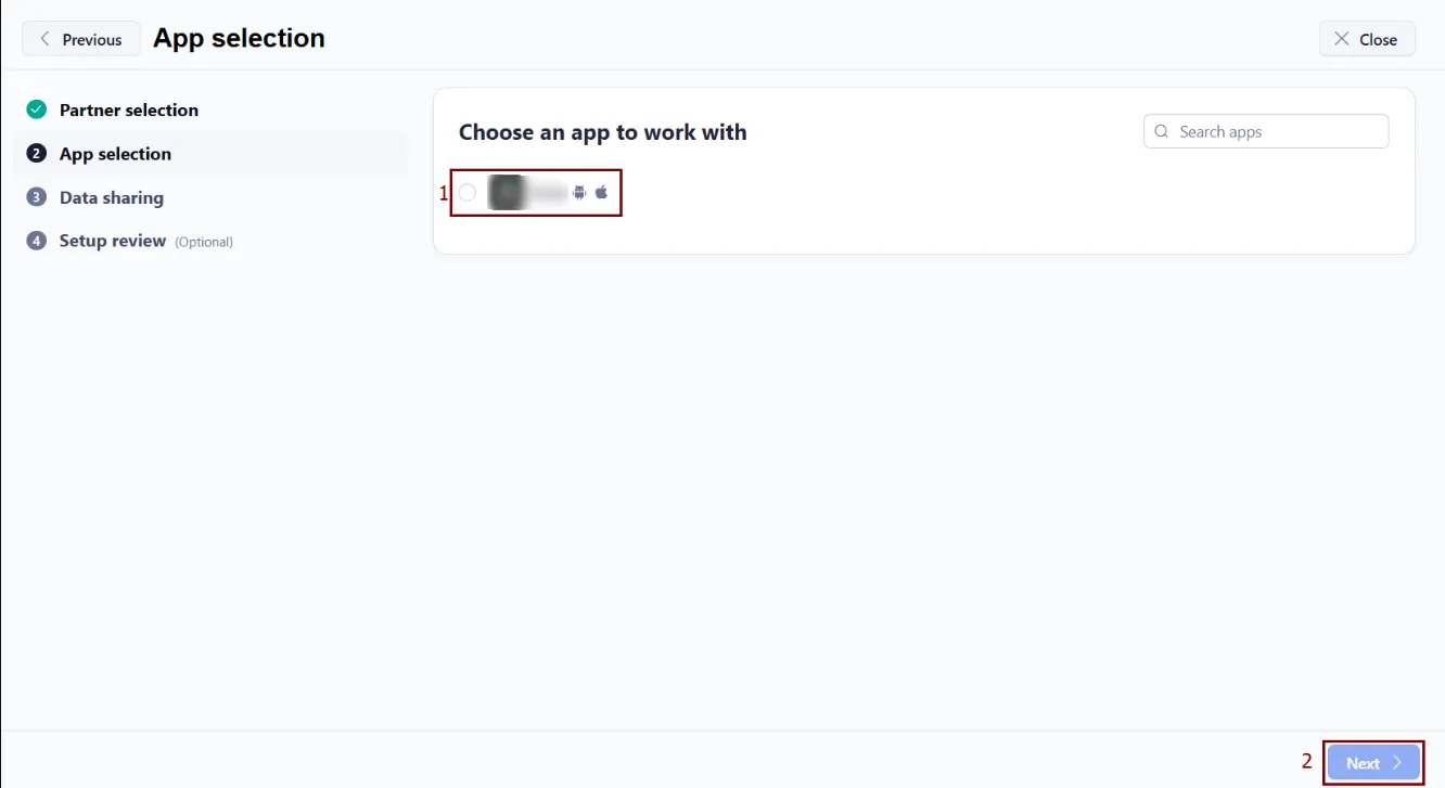 Якщо ви вперше заходите у Adjust, необхідно додати застосунок в аналітику, а тоді вже вибрати для інтеграції.