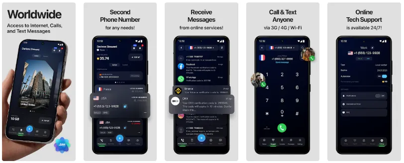 aso esim нові скріншоти