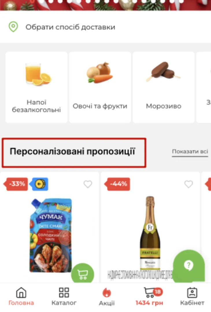 атб ux-аудит блок персоналізованих пропозицій