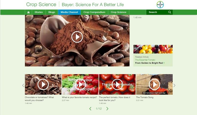 Bayer Crop Science ведет по цепочке контента до покупки