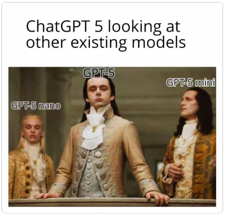 ChatGPT 5 looking at other existing models