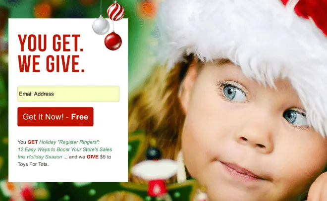 Стъпка №18: Добавете благотворителна кампания за празниците към вашия коледен маркетингов план