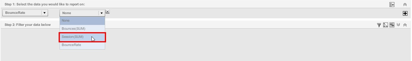 Добавляем к нашей визуализации поле «Session», второй