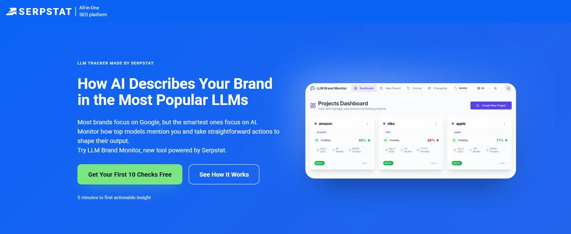 Serpstat LLM Brand Monitor