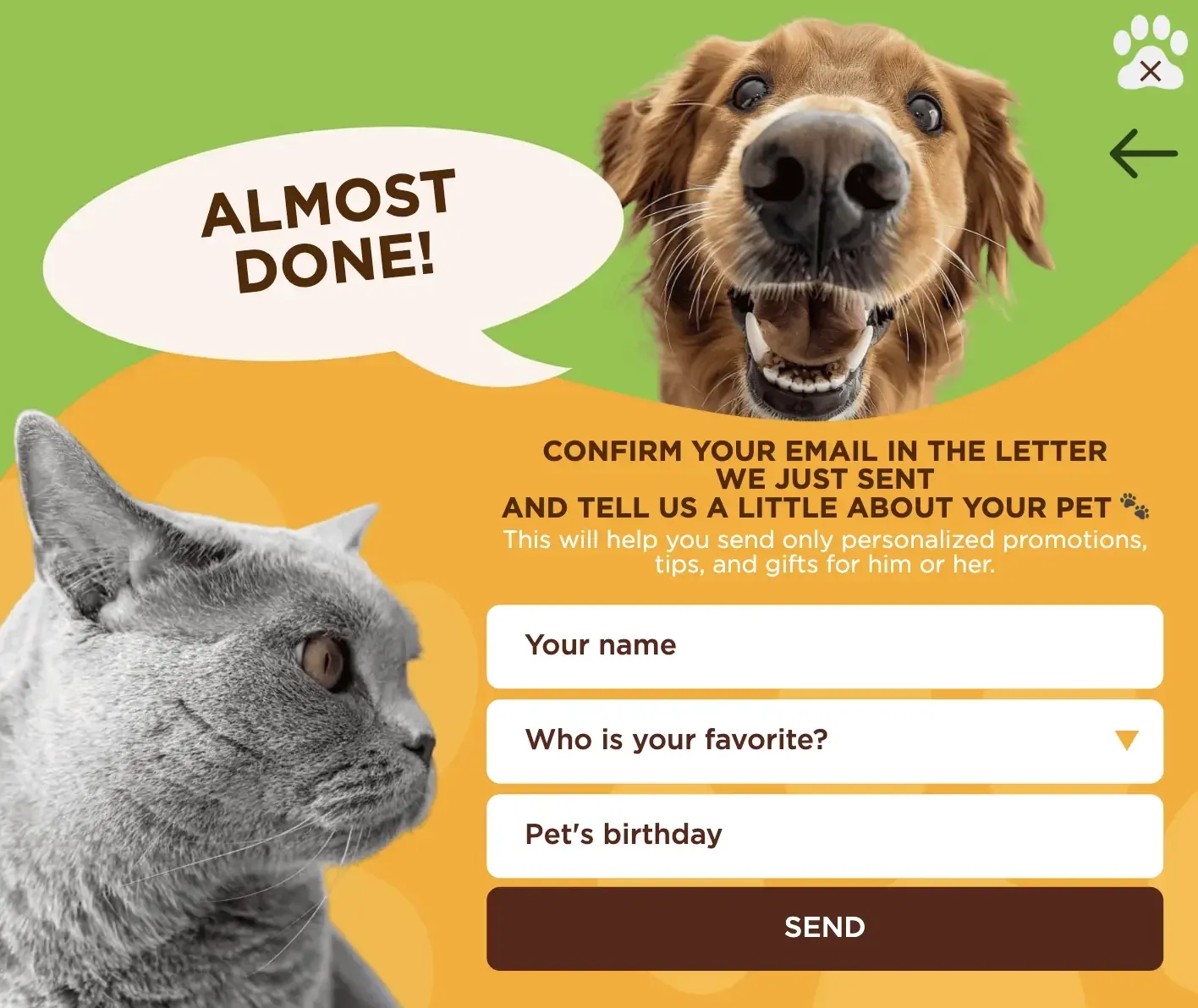 Използвайки тези данни, марката създава силно персонализирана кампания за рожден ден. 