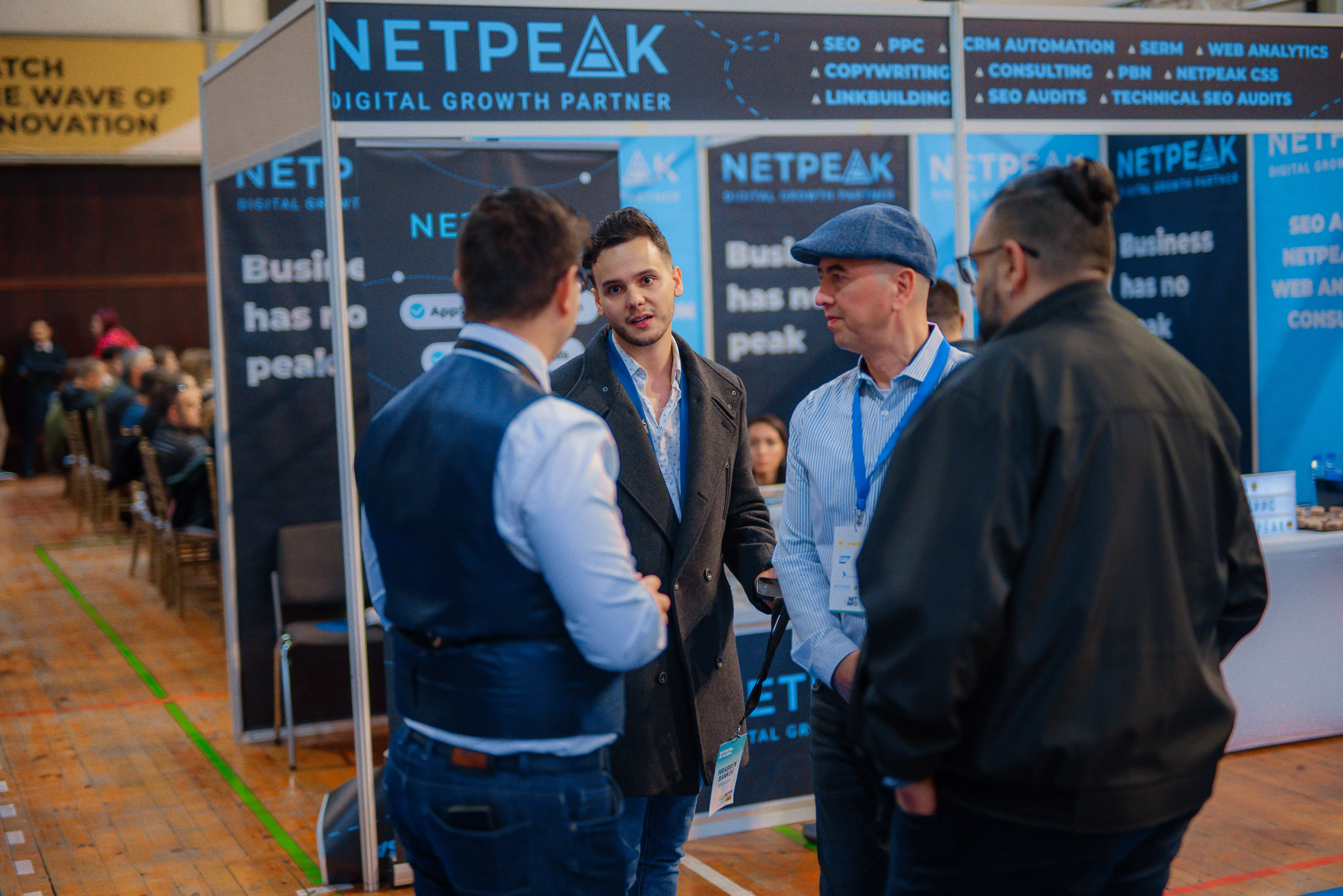 Netpeak Bulgaria и Ringostat Bulgaria имаха щандове в експо зоната, които бяха посетени от редица бизнеси в областта на технологиите, хостинг решенията, fintech индустрията, имотите, ресторантьорството, ecommerce и други