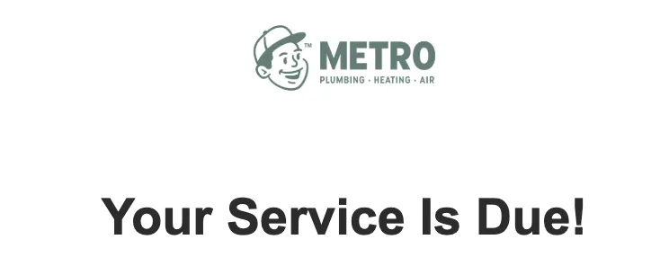 Email encouraging preventive service appointments example