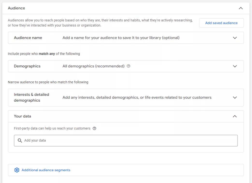 Это позволит сделать рекламу максимально релевантной.