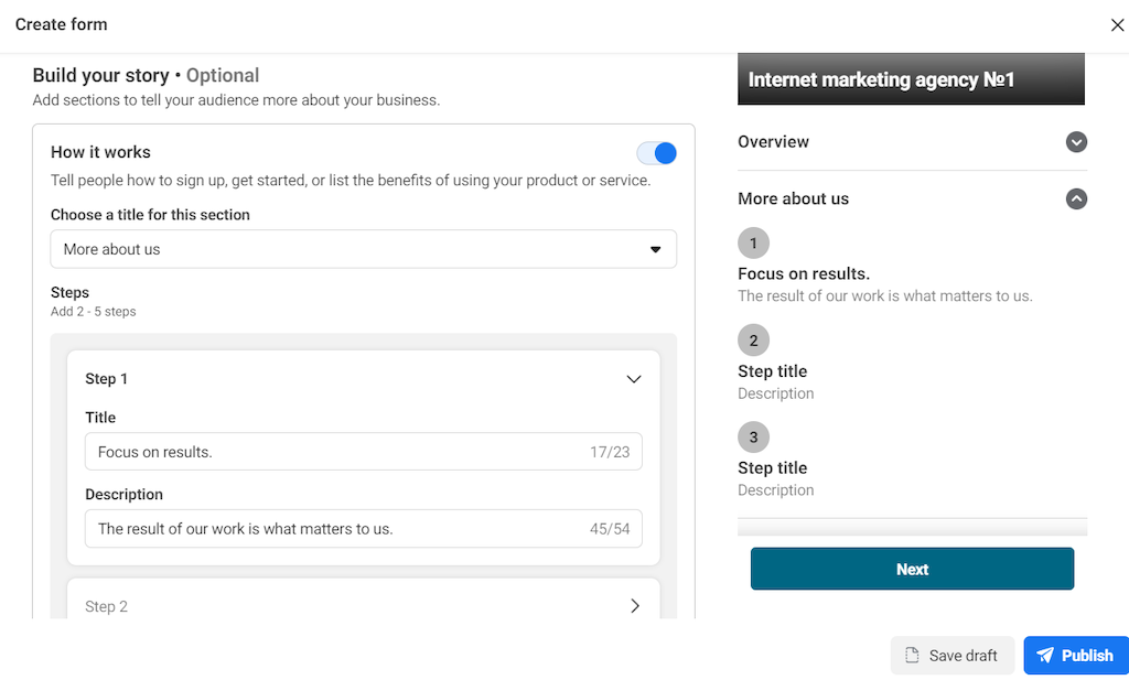 Rich Creative Instant Forms for Lead Generation in Meta