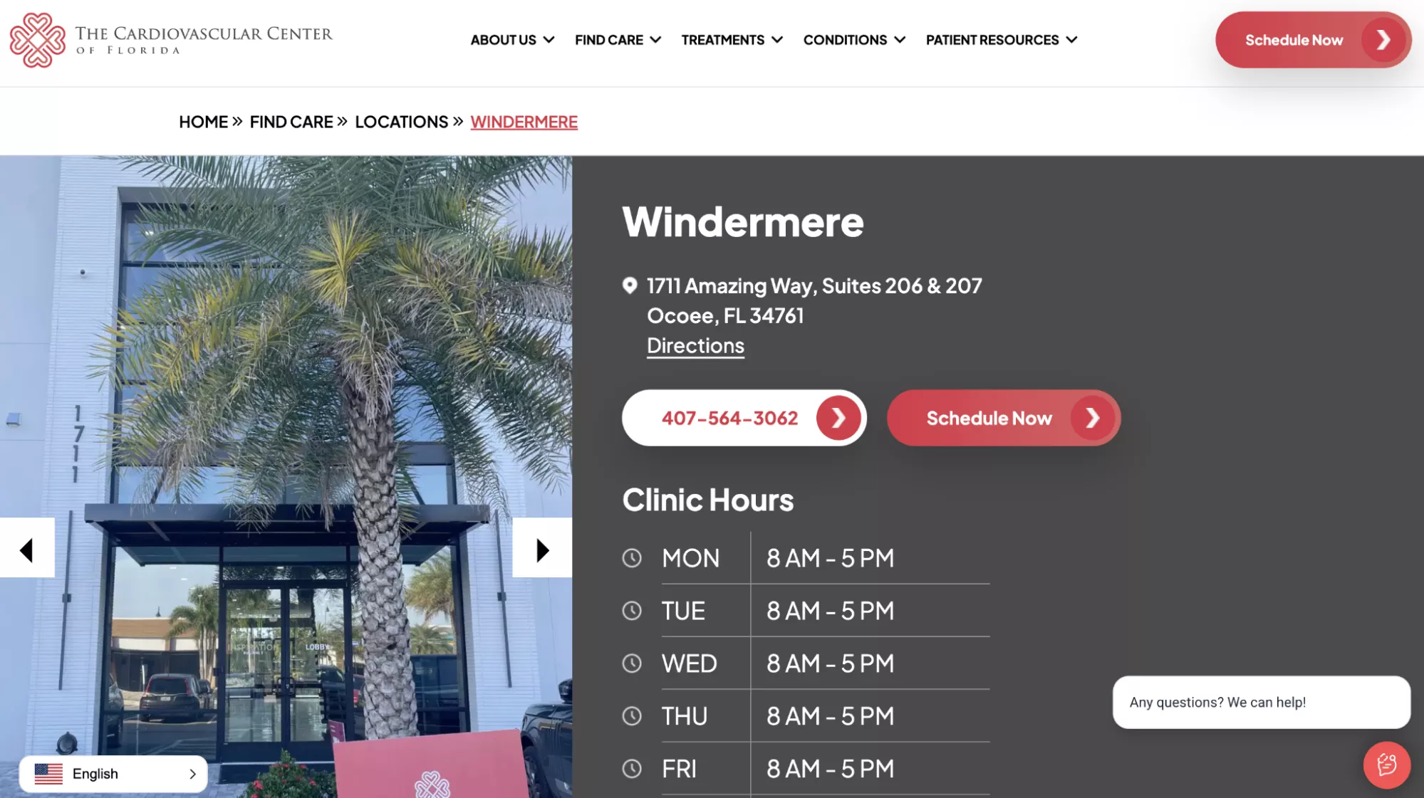 A good healthcare organization website example