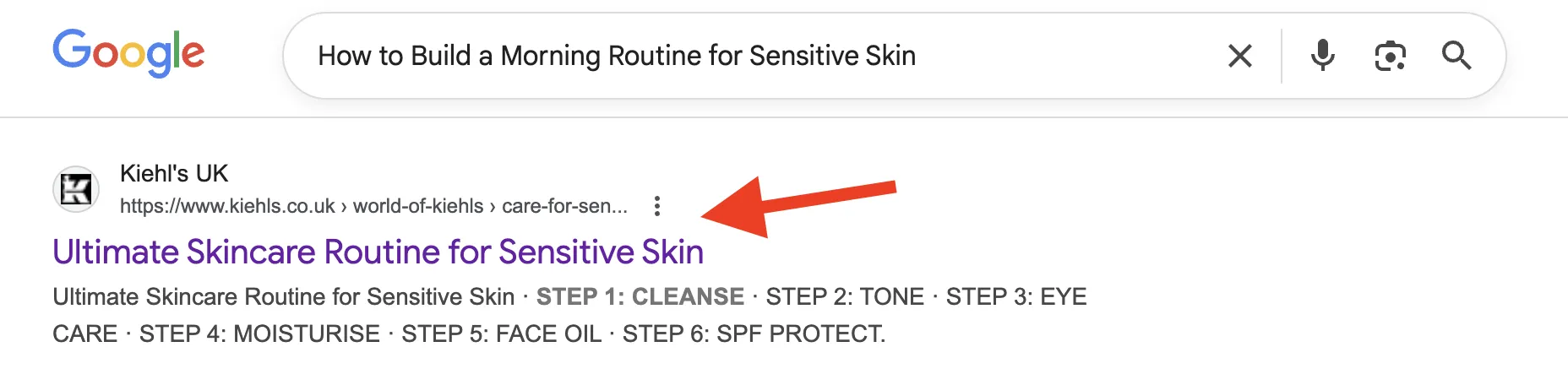Google Ads campaign example