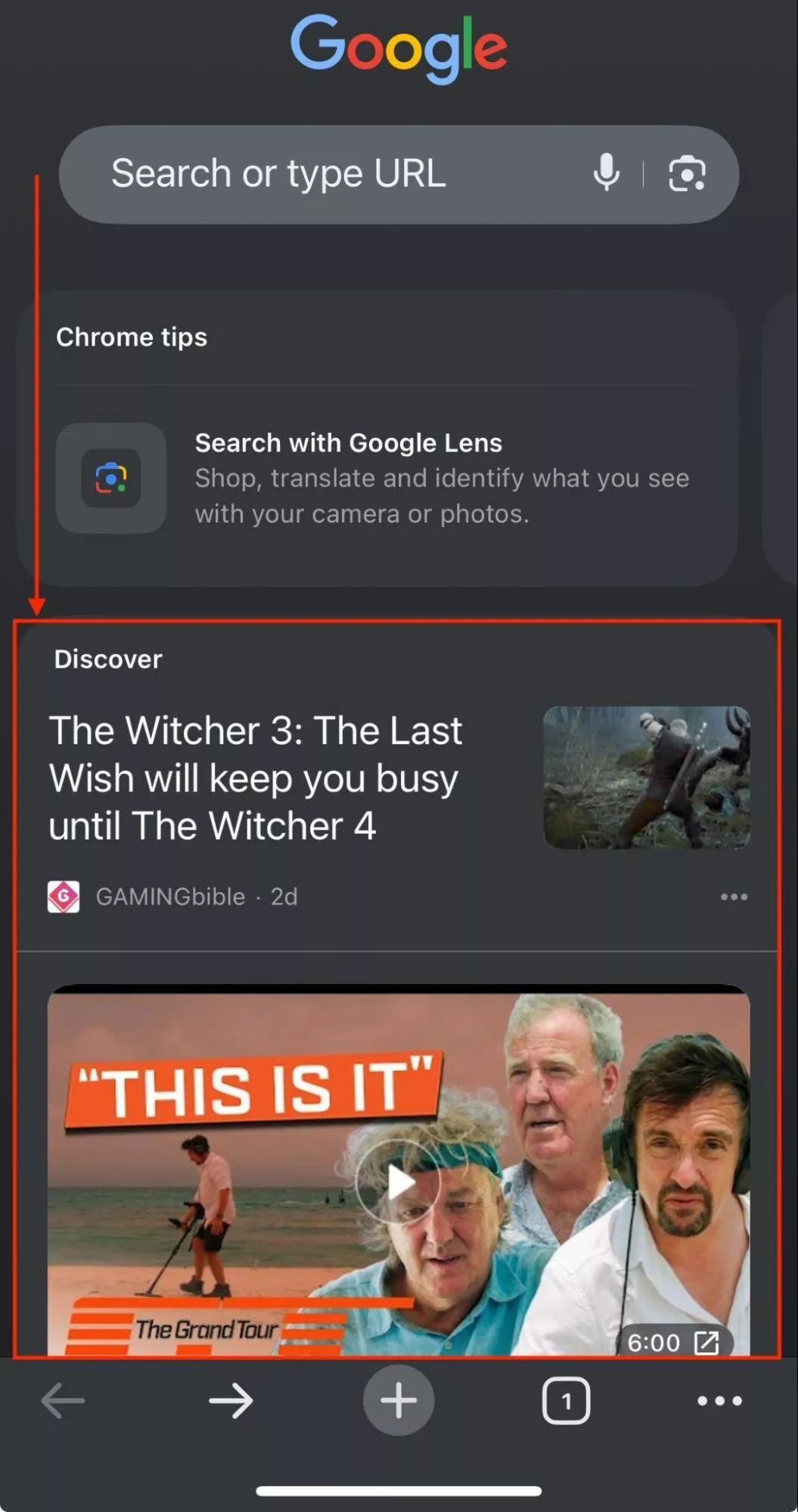 Как найти подборку Google Discover