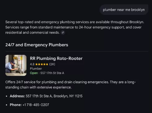 GEO targeted results