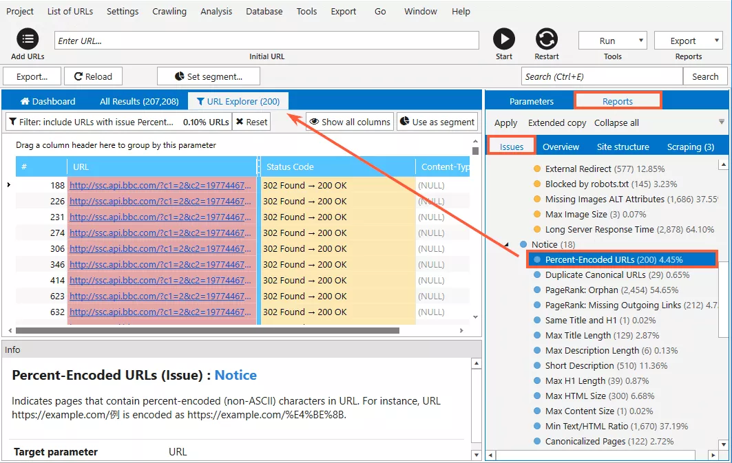 How to check errors with Netpeak Spider