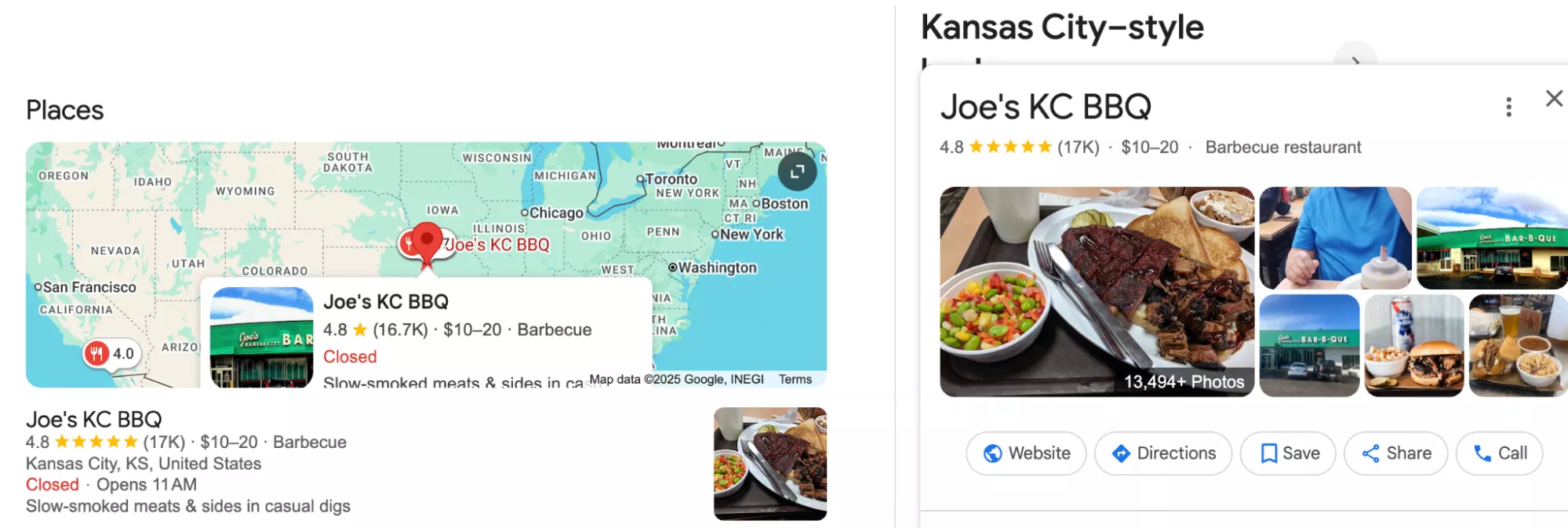 Local Google review pictures