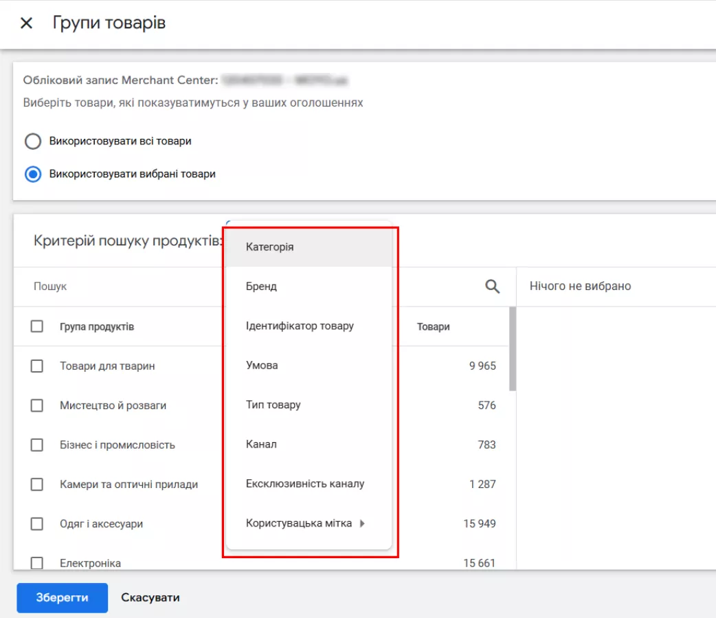 Сегментація товарів для запуску шопінг-кампанії