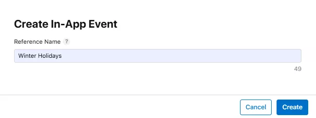 Как создать In-App Event