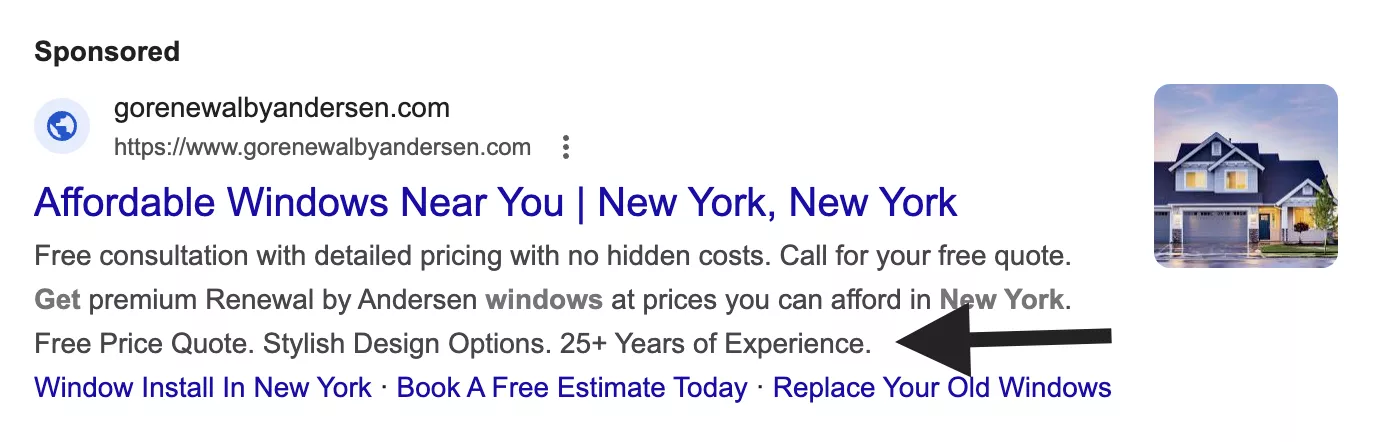 State Expertise in Google Ads Text
