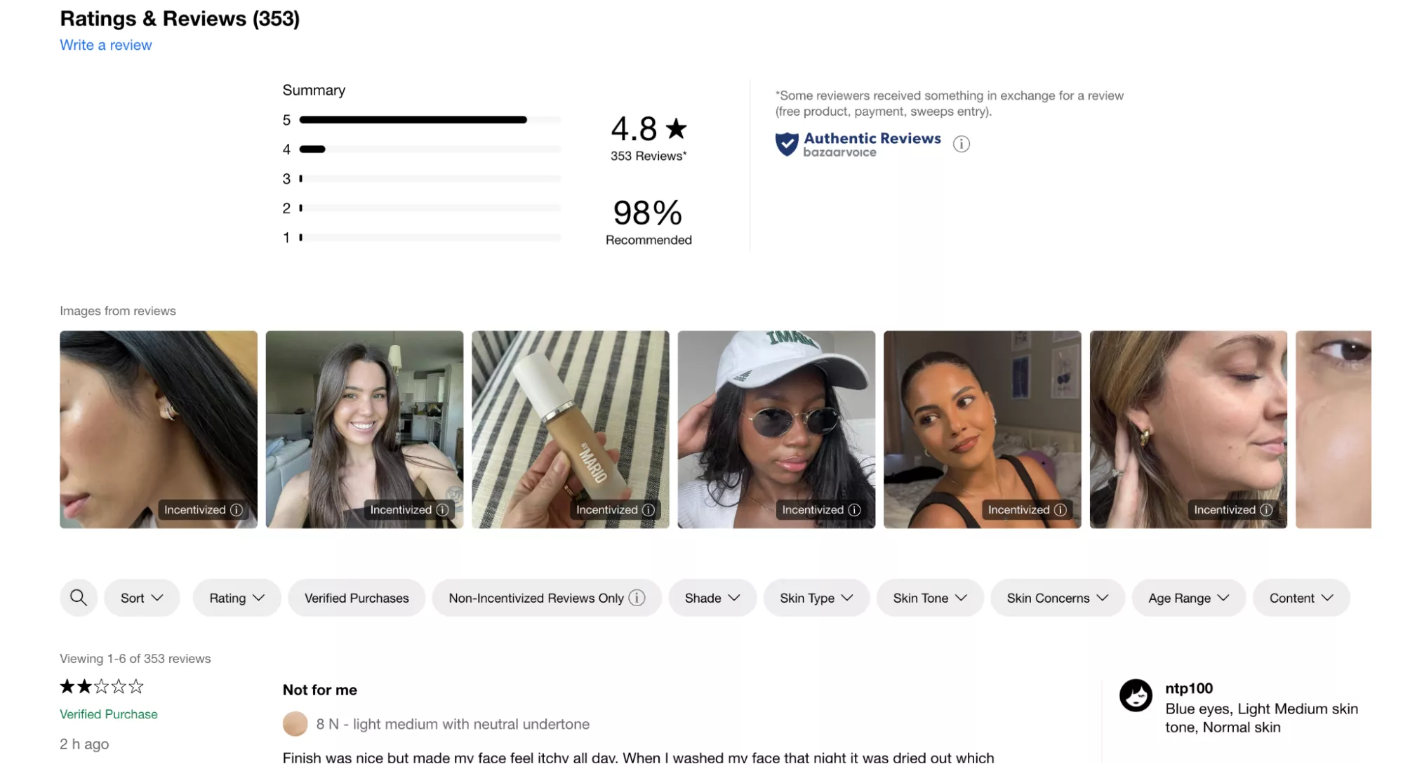 Sephora website optimization