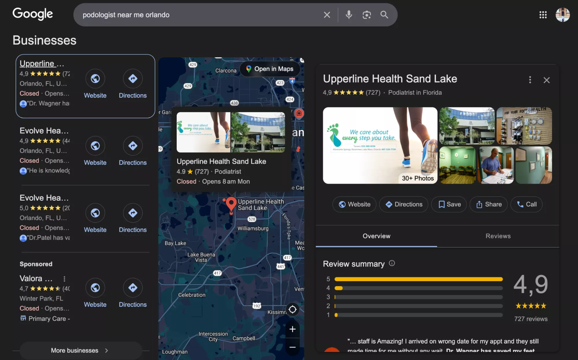 Doctor near me search