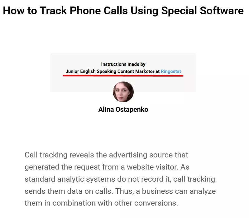 Example of guest content from Ringostat on the Serpstat blog