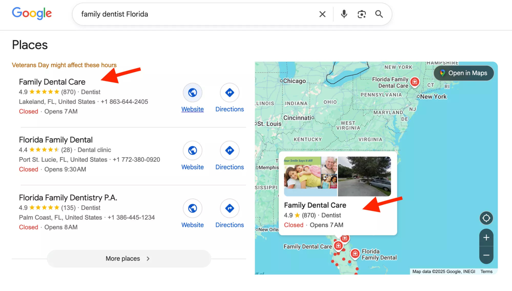 Dental SEO (Search Engine Optimization) Example