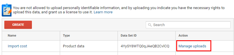 Качване на CSV-файл с данни в Google Analytics