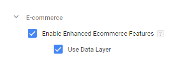 подобрената електронна търговия в Google Tag Manage