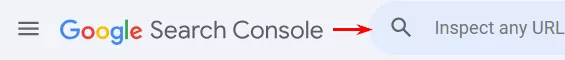 Инструмент проверки URL в Google Search Console.