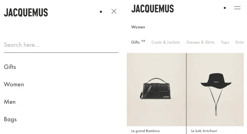 Източник: Електронен магазин Jacquemus