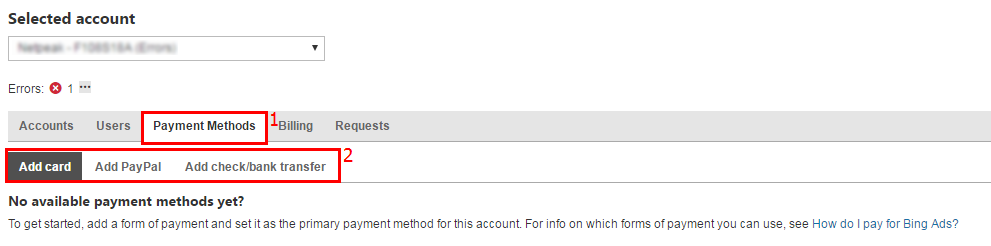 Как добавить способ оплаты