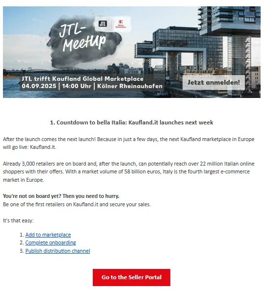 Kaufland пропонує продавцям масштабуватися через розширення на Італію.