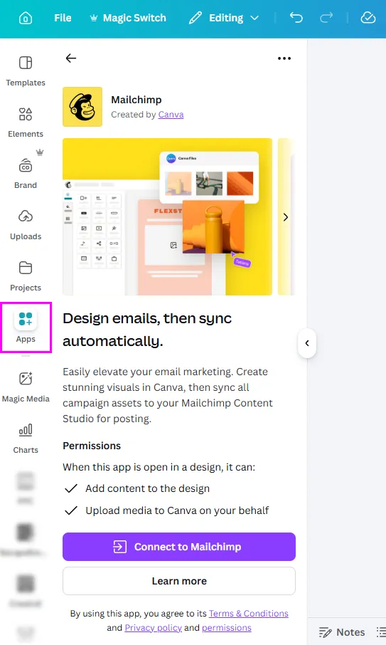 Важно за кампаниите: Canva не поддържа ESP-specific merge tags* и unsubscribe линкове, това се добавя в самия ESP (и е задължително за съответствие).