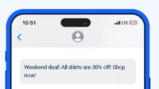 Many promo text messages look like this