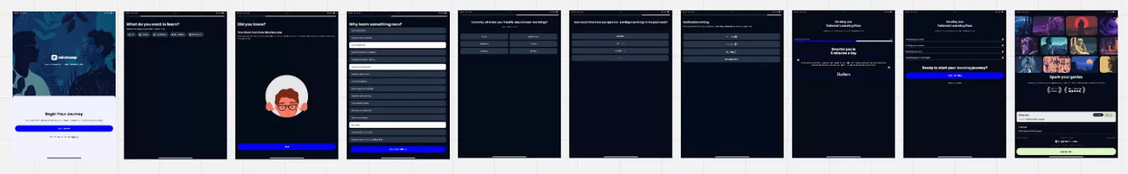 mindsnap design онбординг до