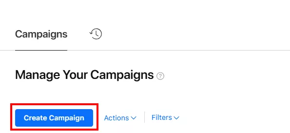Натисніть Create campaign.