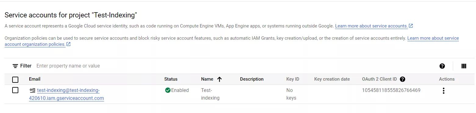 Натисніть кнопку «Done», після чого вас перекине на вкладку з ім’ям проєкту та email-адресою, яка знадобиться пізніше.