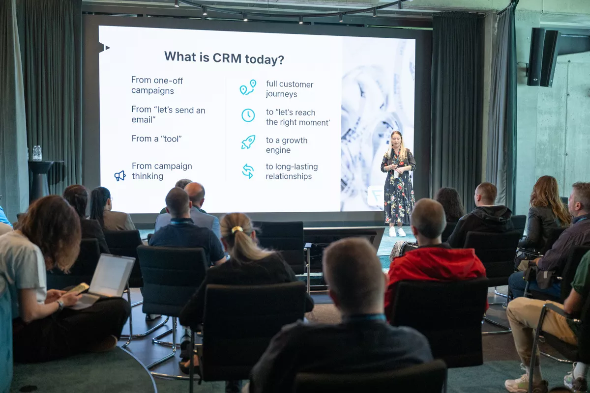 Във втората част от деня Борислава Панчева, Head of CRM marketing at Netpeak Bulgaria, ни заведе зад кулисите на CRM автоматизацията на нашия партньор Revita.bg 