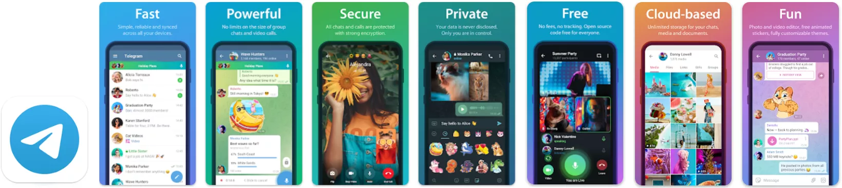 Nicegram ASO графика Telegram для Custom Store Listing