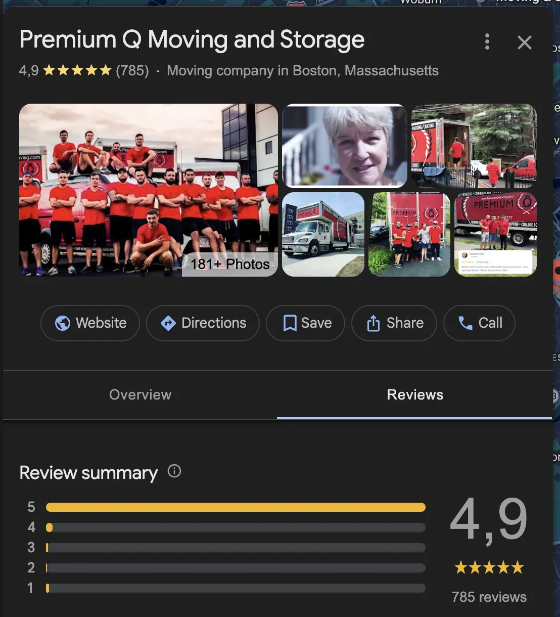 Google Reviews Example